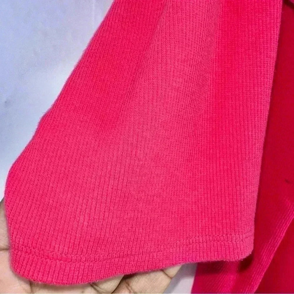 Quacker Factory Pink Ribbed Sequin 3/4 Sleeve Sweater Top Women Size 1X - Picture 12 of 12